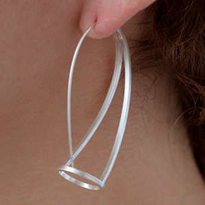 Cheryl Eve Acosta's Silver Conical Earrings, Contemporary Jewelry