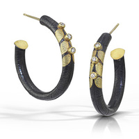 Christine Mackellar's Anticlastic Diamond Hoop Earringss