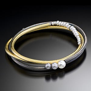 Christine Mackellar's Unique Oval Bangle; Contemporary Jewelry