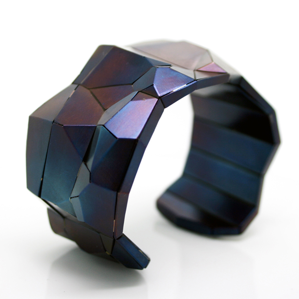 David Choi's Faceted Bridge Cuff, Contemporary Jewelry