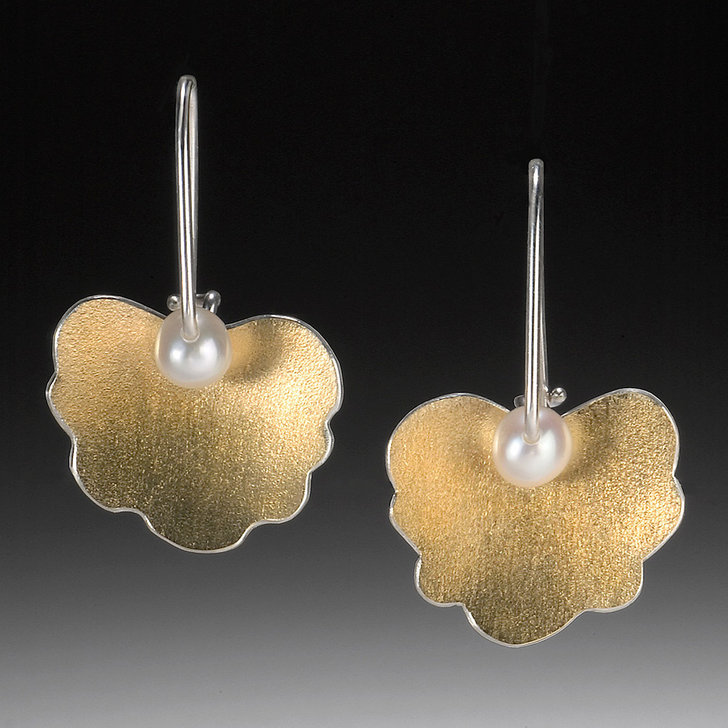 Estelle Vernon's Bimetal Geranium Earrings