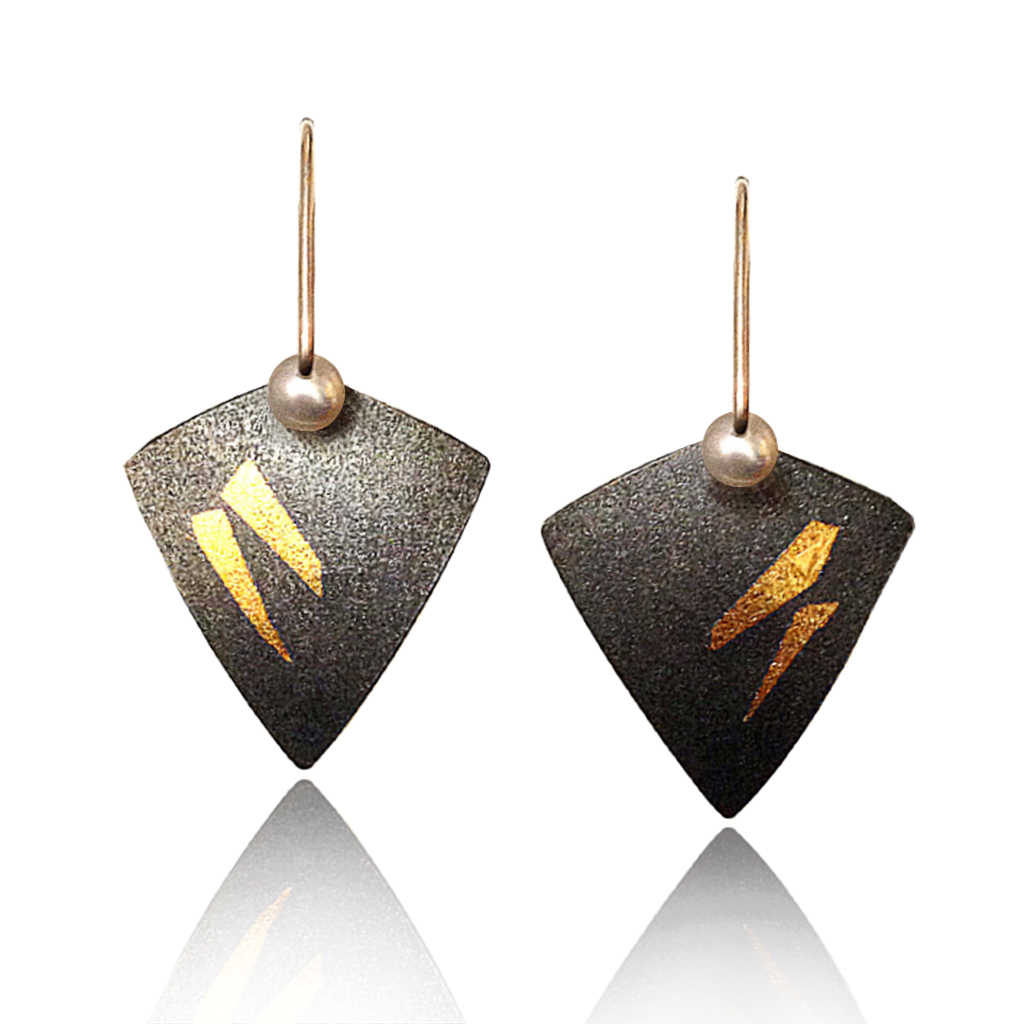 Estelle Vernon's Kite Earrings with Keum-boo Accents