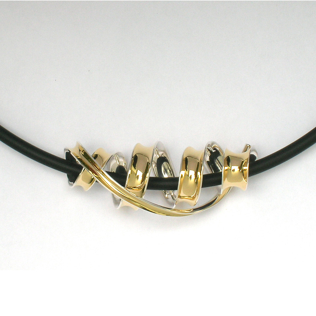 Anticlastic Jewelry Artist Nancy Linkin's Single Helix Necklace