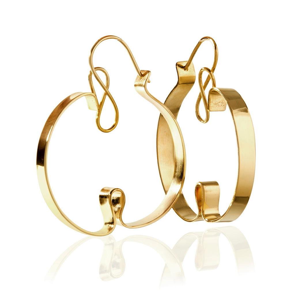 Playful and Fashionable Contemporary Jewelry from Mia Hebib | Curly Sue Earrings