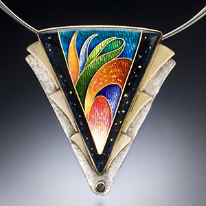 Cloisonne Enamel from Sheila Beatty | Bird of Paradise Necklace