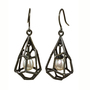 Contemporary Jewelry from Liaung Chung Yen | Rock Shaped Cage Earrings