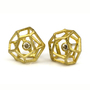 Contemporary Earrings from Liaung Chung Yen | Rock Shaped Diamond Studs